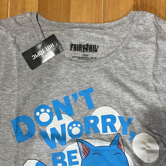 HOT TOPIC Fairytail Happy Women T-Shirt LARGE - Picture 3 of 4